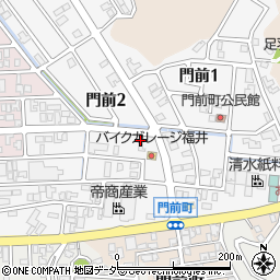 福井県福井市門前周辺の地図
