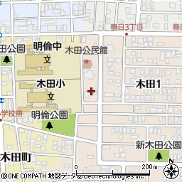 地域子育て支援センター　ぱんだルーム・旧木田保育園周辺の地図