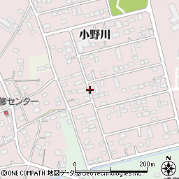 茨城県つくば市小野川周辺の地図