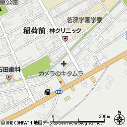 茨城県つくば市稲荷前14-6周辺の地図