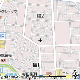 福井県福井市福周辺の地図