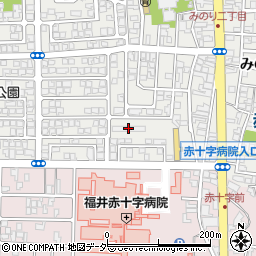 福井赤十字病院社宅周辺の地図
