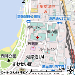 信州・上諏訪温泉　ホテル鷺乃湯周辺の地図