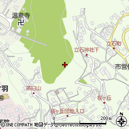 長野県諏訪市上諏訪茶臼山周辺の地図