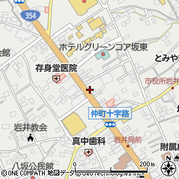 筑波銀行岩井支店 ＡＴＭ周辺の地図