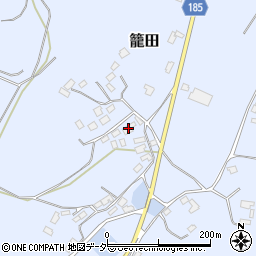 茨城県行方市籠田192周辺の地図