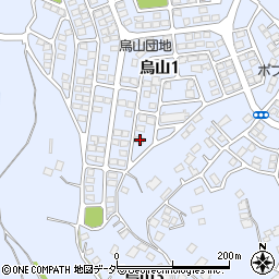 茨城県土浦市烏山1丁目393-245周辺の地図