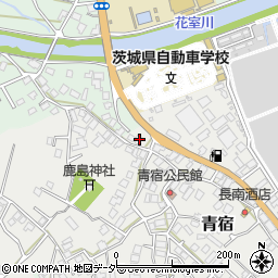 茨城県稲敷郡阿見町青宿490-1周辺の地図