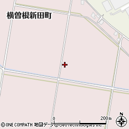 茨城県常総市横曽根新田町周辺の地図