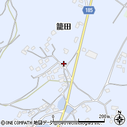 茨城県行方市籠田197周辺の地図