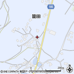 茨城県行方市籠田197-2周辺の地図