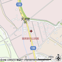 茨城県坂東市猫実新田23周辺の地図