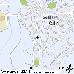 茨城県土浦市烏山1丁目393-110周辺の地図