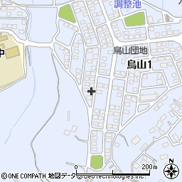 茨城県土浦市烏山1丁目393-155周辺の地図