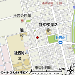 福井県福井市運動公園1丁目3607周辺の地図