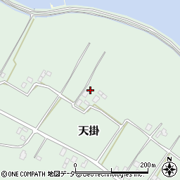 茨城県行方市天掛212周辺の地図