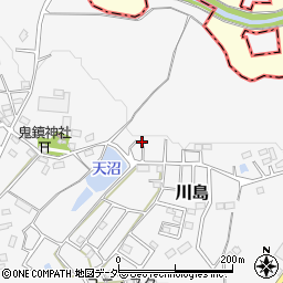 埼玉県比企郡嵐山町川島1891-5周辺の地図