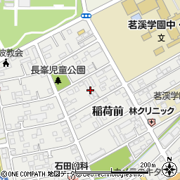 茨城県つくば市稲荷前19周辺の地図