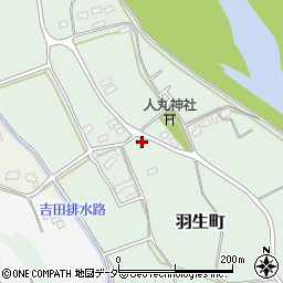 茨城県常総市羽生町327周辺の地図