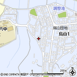 茨城県土浦市烏山1丁目393-172周辺の地図