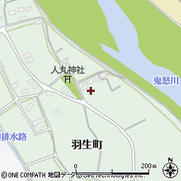 茨城県常総市羽生町227周辺の地図