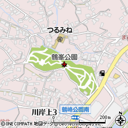鶴峯公園周辺の地図