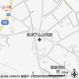 長須下山公民館周辺の地図