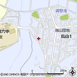 茨城県土浦市烏山1丁目393-171周辺の地図