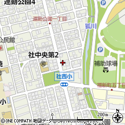 福井県福井市運動公園1丁目4208周辺の地図