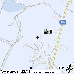 茨城県行方市籠田周辺の地図
