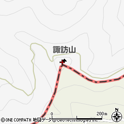 諏訪山周辺の地図