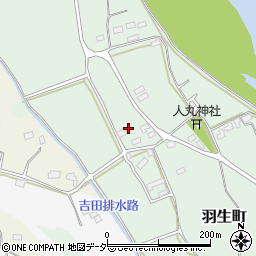 茨城県常総市羽生町156周辺の地図