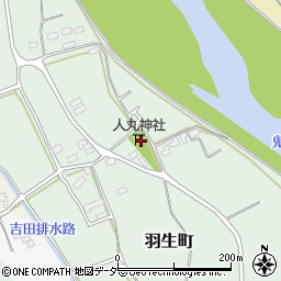 茨城県常総市羽生町224周辺の地図