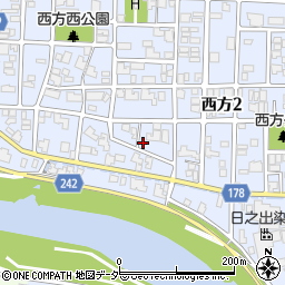 福井県福井市西方2丁目13周辺の地図