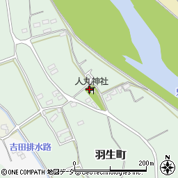 茨城県常総市羽生町223周辺の地図