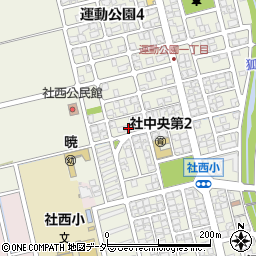 福井県福井市運動公園1丁目3104周辺の地図