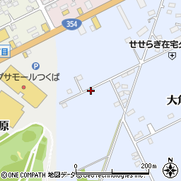 茨城県つくば市大角豆2011-124周辺の地図