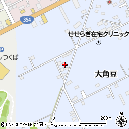 茨城県つくば市大角豆2011-342周辺の地図