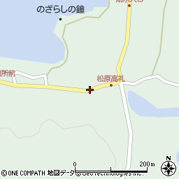 松原湖周辺の地図