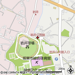 岩井公民館周辺の地図