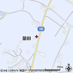 茨城県行方市籠田291周辺の地図