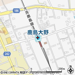 鹿島大野駅周辺の地図