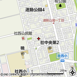福井県福井市運動公園1丁目3003周辺の地図