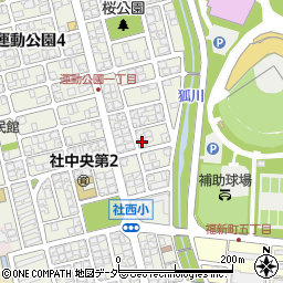 福井県福井市運動公園1丁目2605周辺の地図