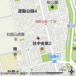 福井県福井市運動公園1丁目2805周辺の地図