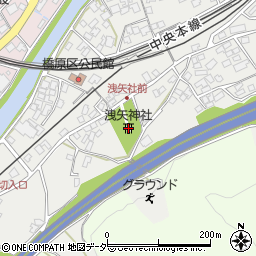 洩矢神社周辺の地図