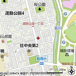 福井県福井市運動公園1丁目2708周辺の地図