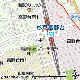武蔵野銀行杉戸高野台支店周辺の地図