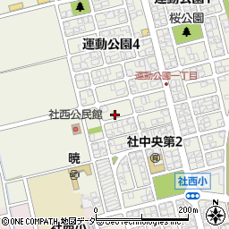 福井県福井市運動公園1丁目4704周辺の地図