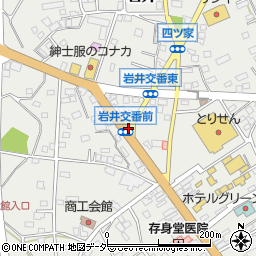 岩井地区交番周辺の地図